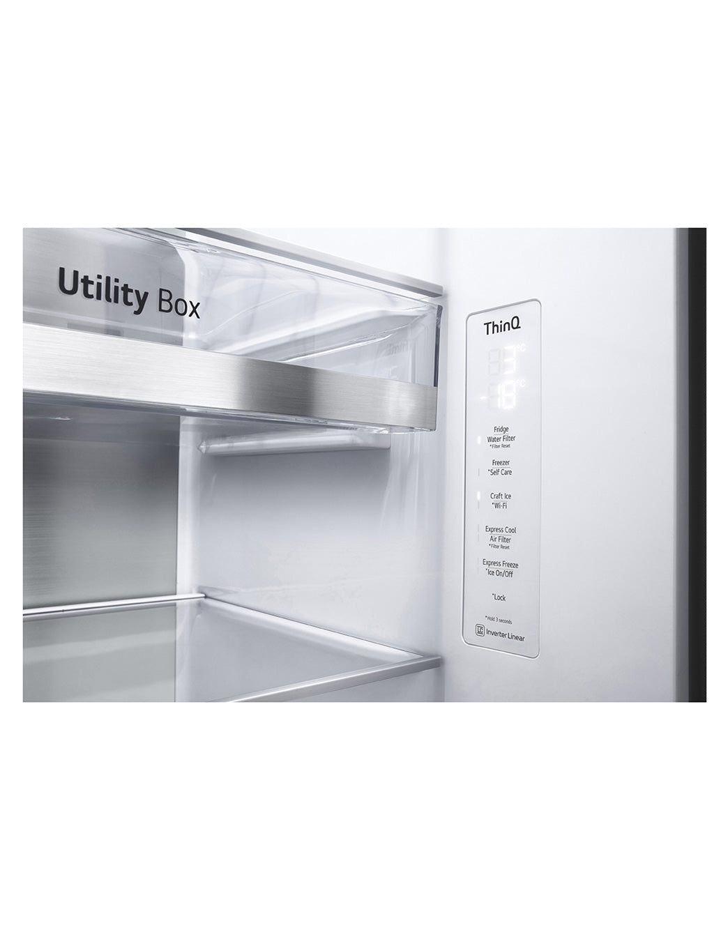 Refrigerador LG 598L Side By Side InstaView UVNano Inverter Inox 220V