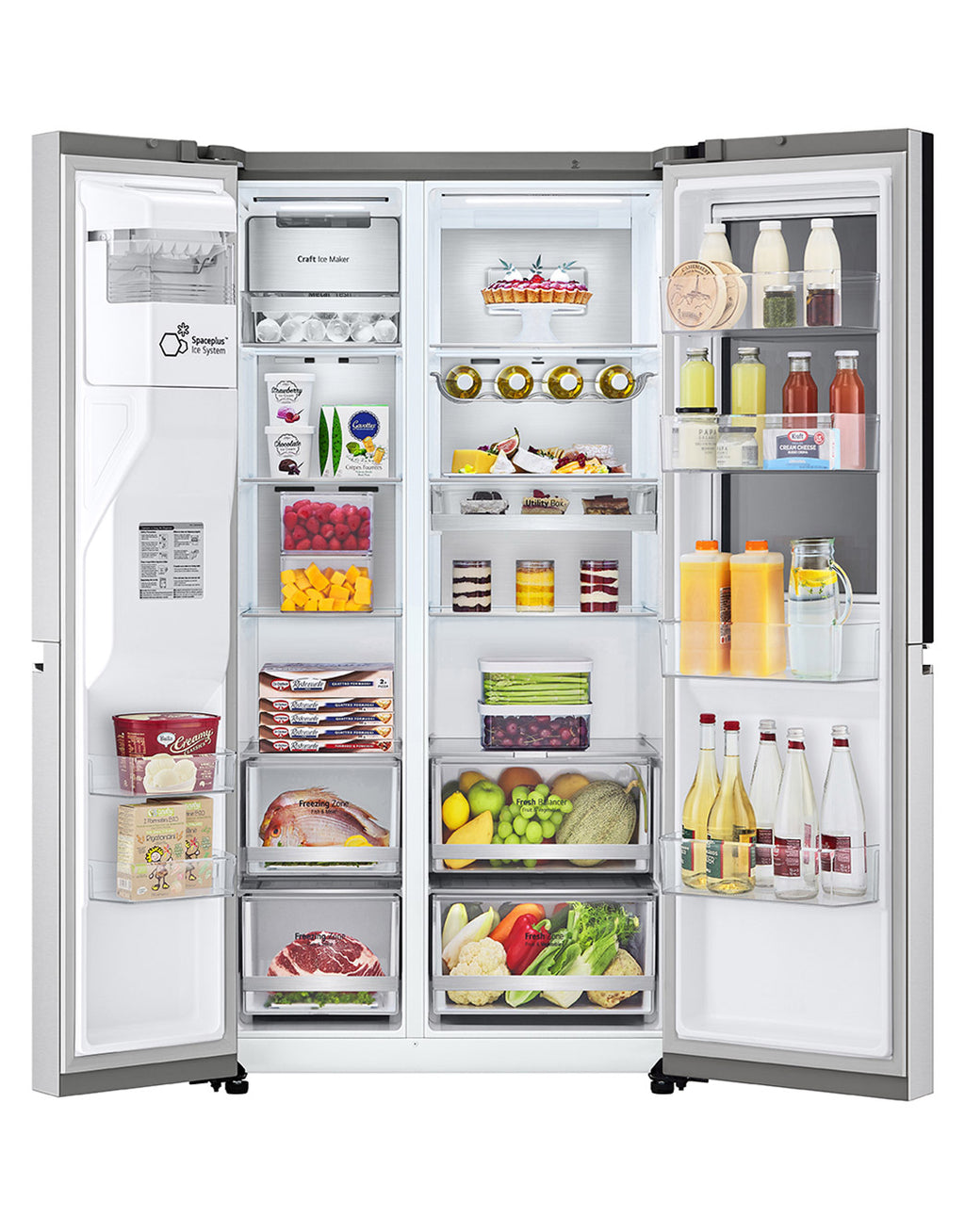 Refrigerador LG 598L Side By Side InstaView UVNano Inverter Inox 220V