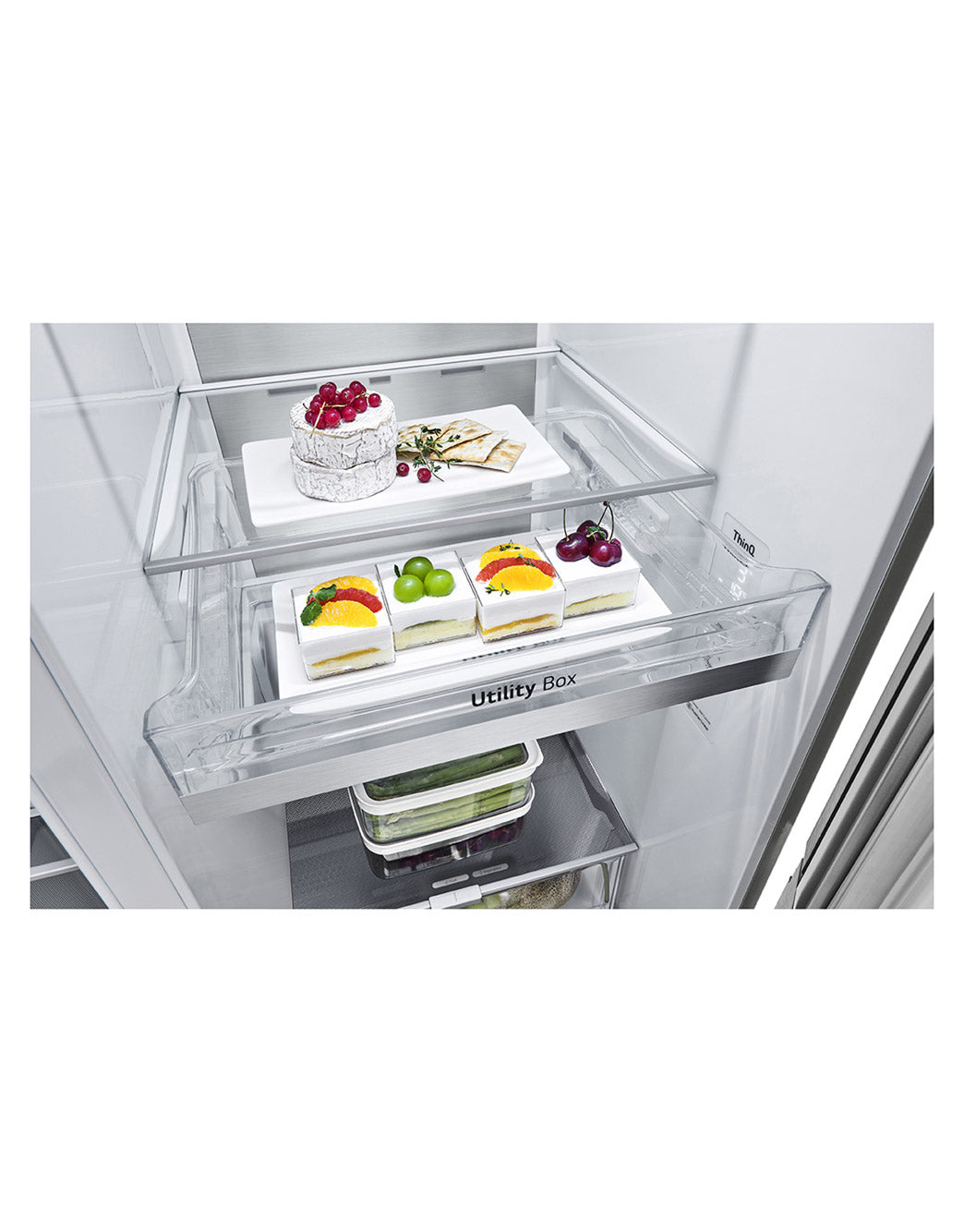 Refrigerador LG 598L Side By Side InstaView UVNano Inverter Inox 220V