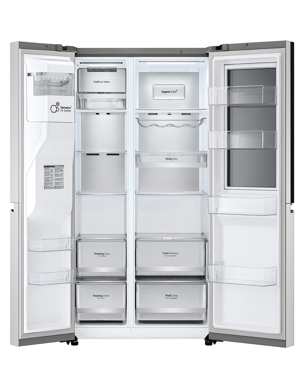 Refrigerador LG 598L Side By Side InstaView UVNano Inverter Inox 220V