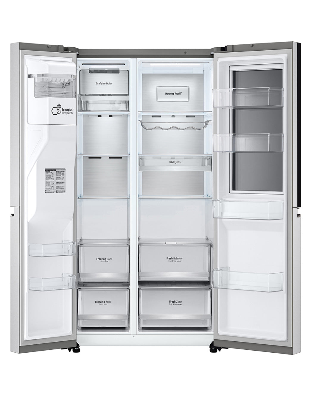 Refrigerador LG 598L Side By Side InstaView UVNano Inverter Inox 220V