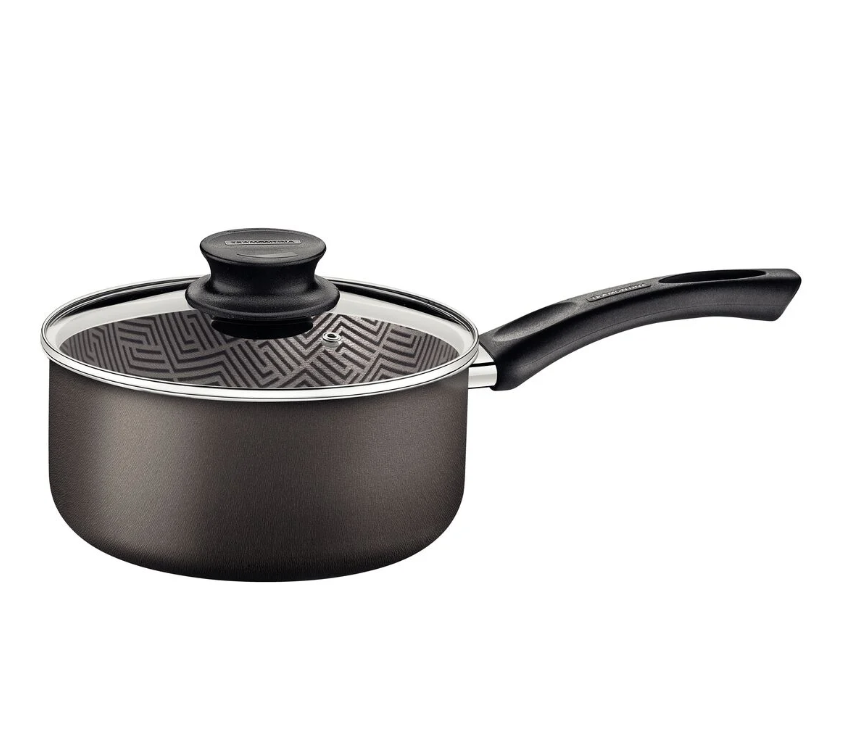Panela Tramontina 20cm  2,9 L Paris em Alumínio com Revestimento Interno e Externo em Antiaderente Starflon Max Chumbo com Tampa de Vidro