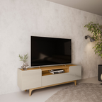 Rack Orlando Linea 180cm  Tauari e Off White