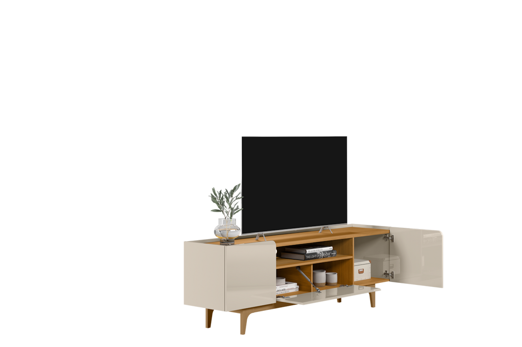 Rack Orlando Linea 180cm  Tauari e Off White