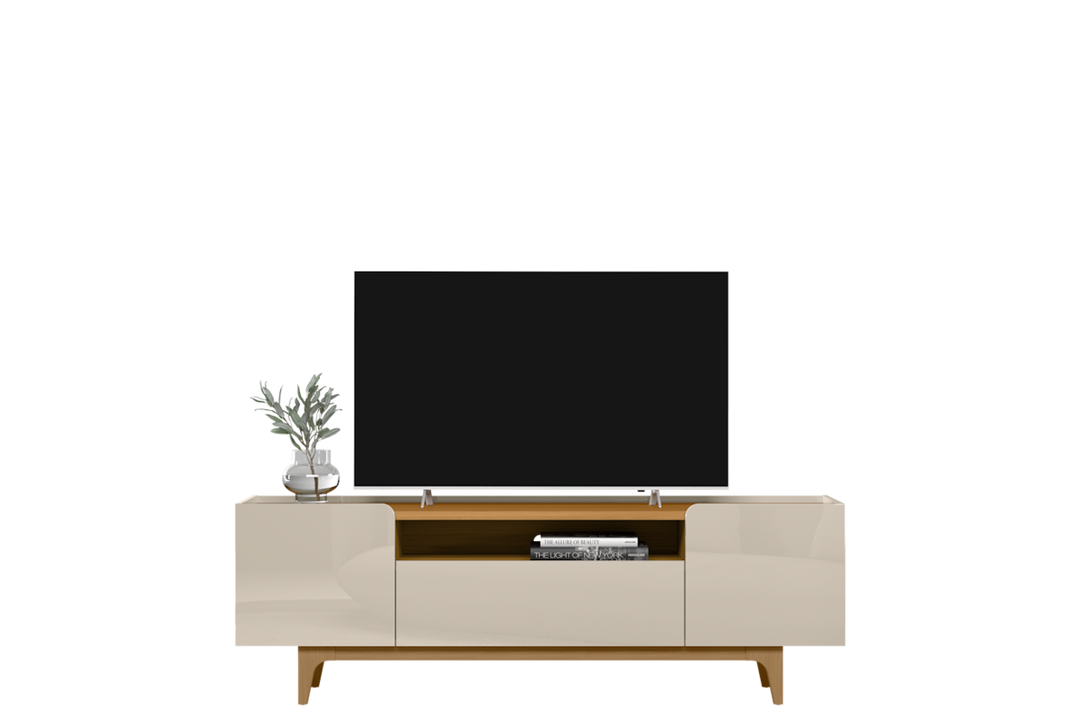 Rack Orlando Linea 180cm  Tauari e Off White