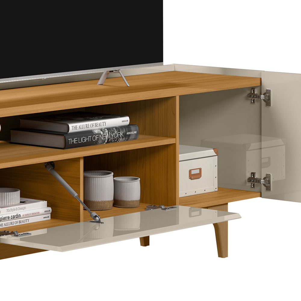 Rack Orlando Linea 180cm  Tauari e Off White