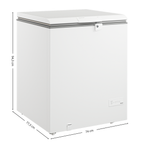 Freezer Horizontal Consul 217L CHA22MB Branco 220V