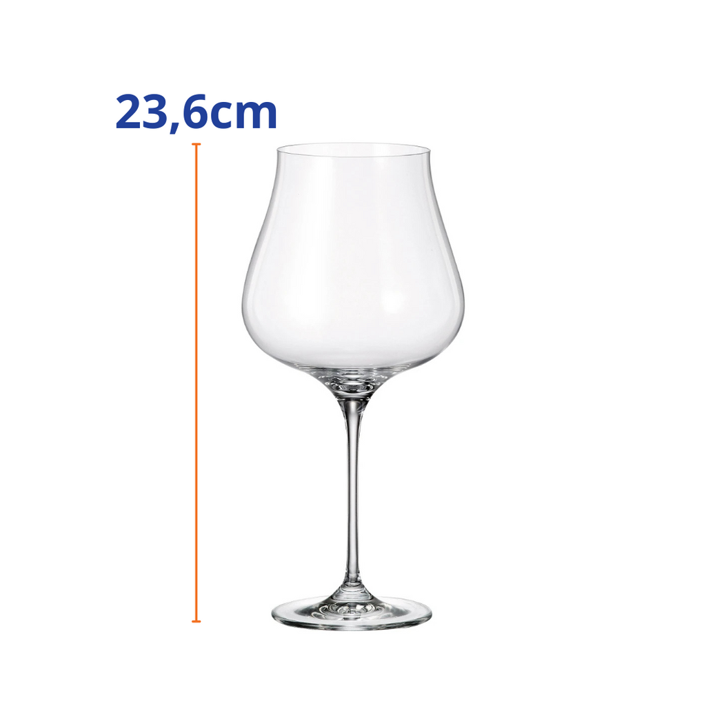 Jogo 6 Taças de Licor Limosa Full-Fit em Cristal 740ml