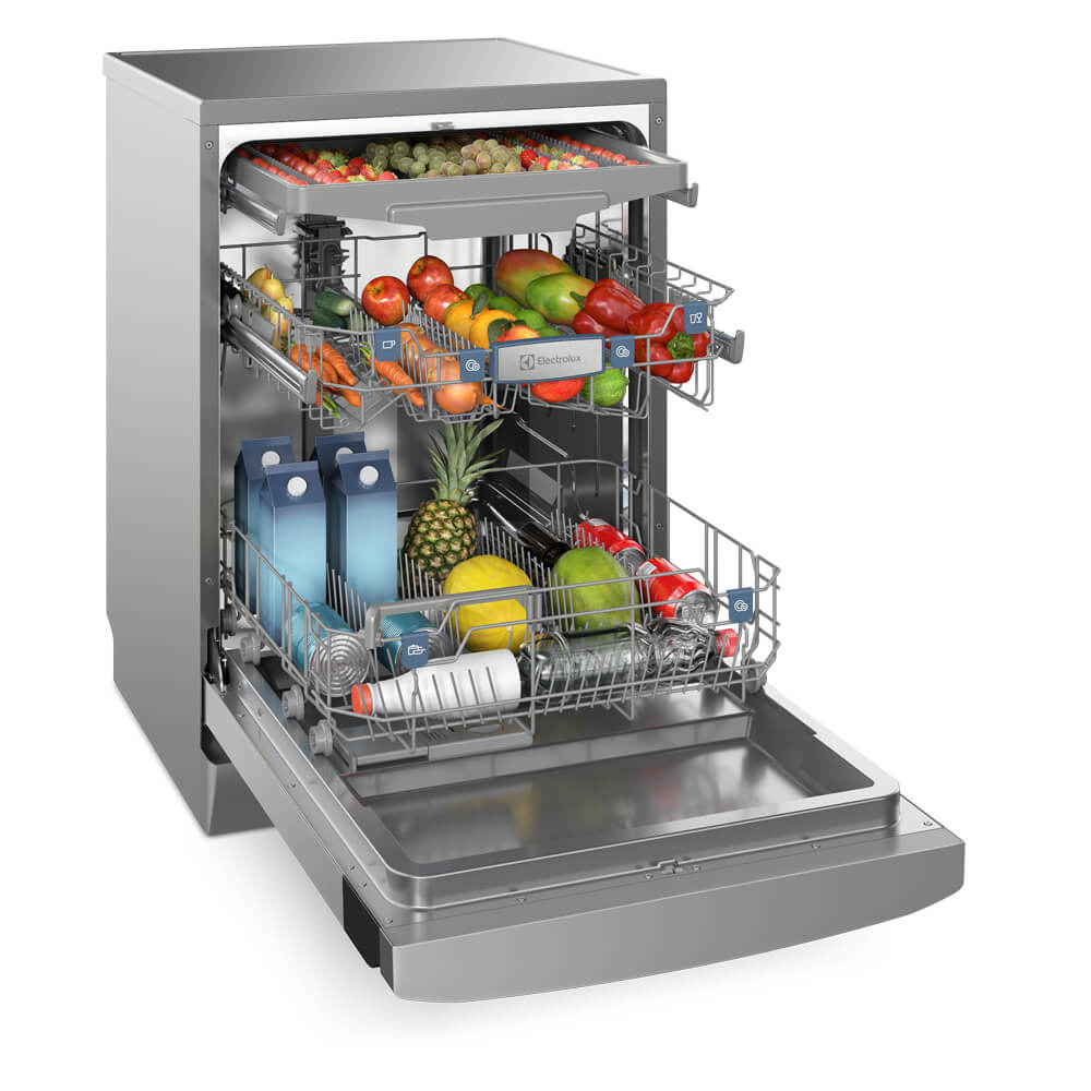 Lava-Louças Electrolux 14 Serviços com Função Higienizar LL14X Inox 220V