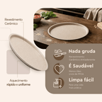 Assadeira Pizza Brinox Ceramic Life Bakeware 33cm Antiaderente Vanilla