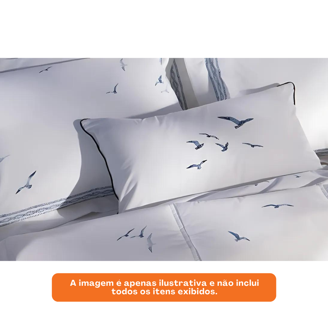 Jogo 2 Fronhas Naturalle 200 Fios 50x70cm Cannes
