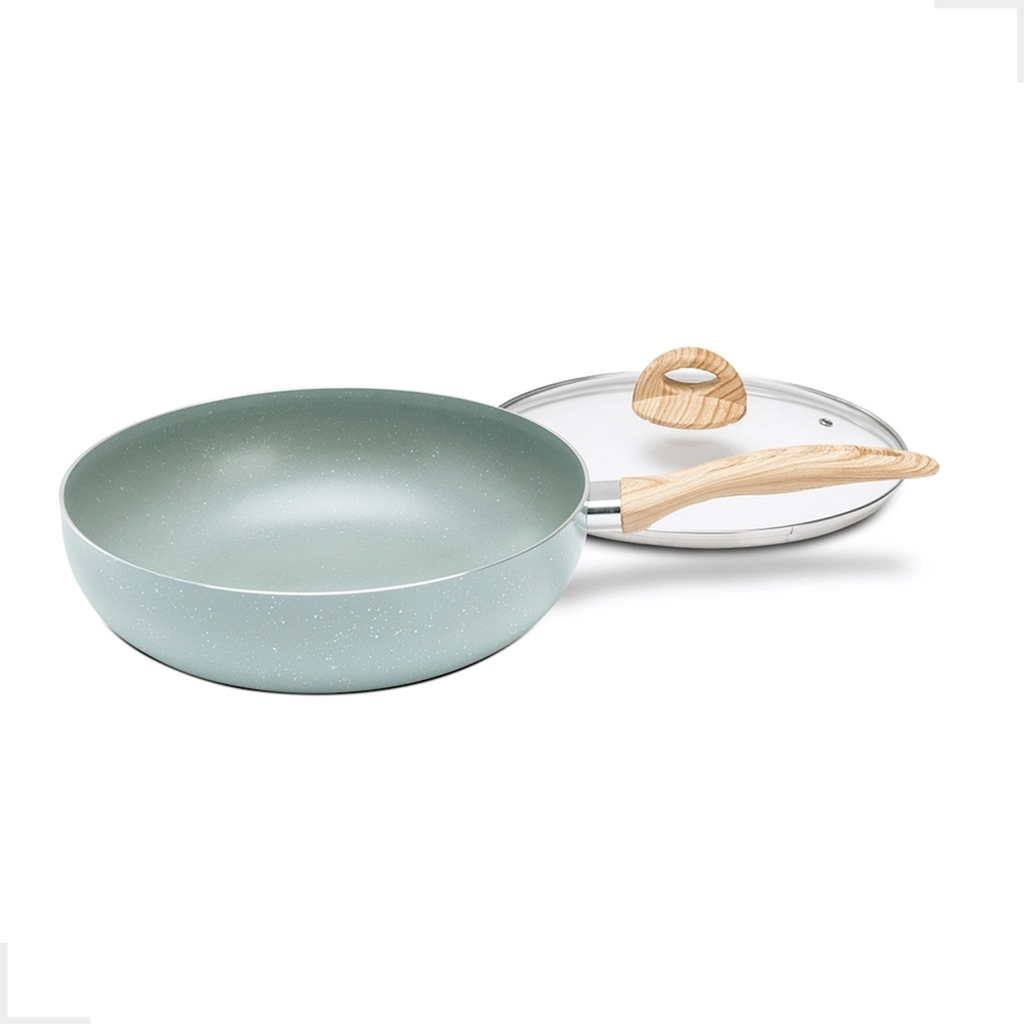 Frigideira Wok Ceramic Life Brinox Indução 3,4L Botanika Verde