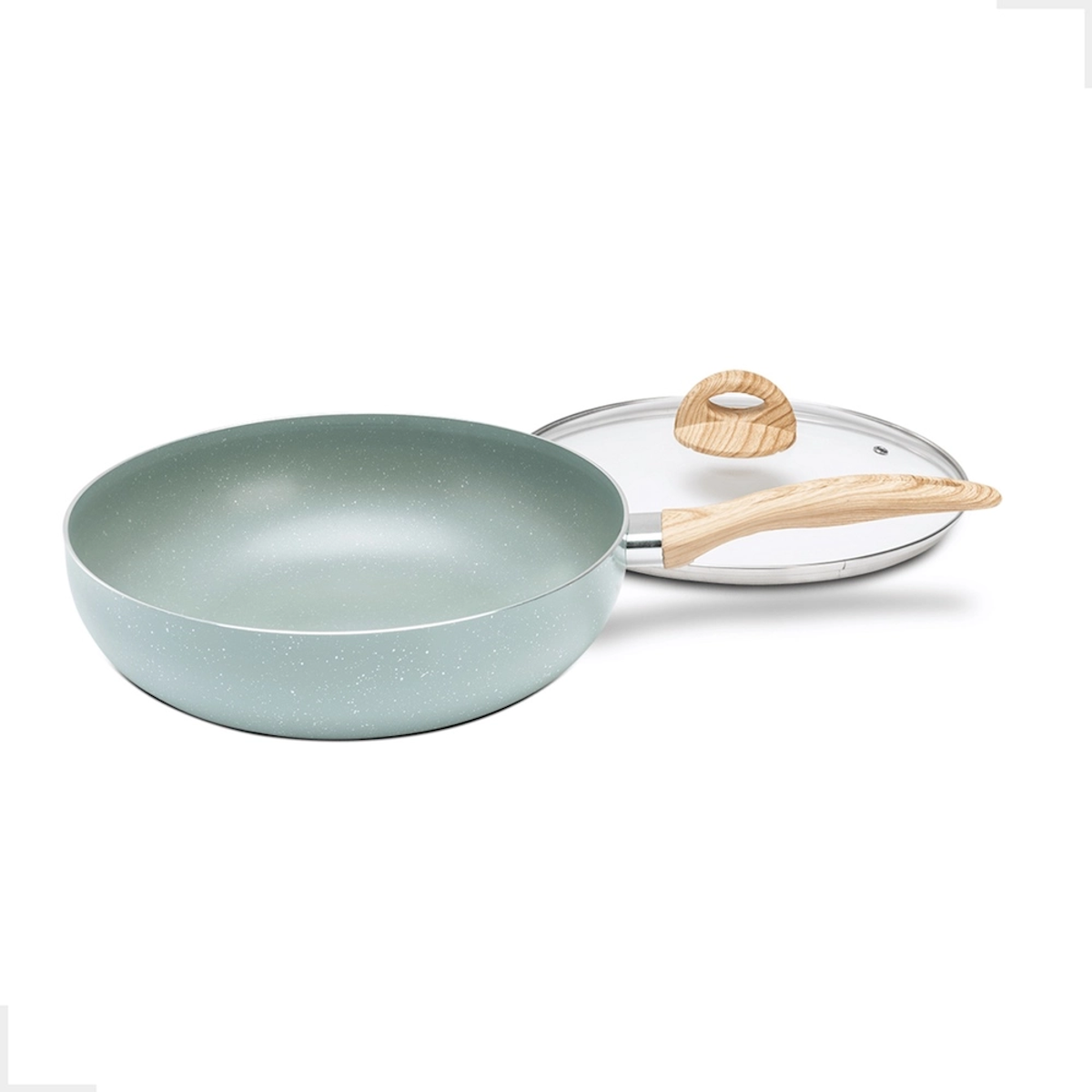 Frigideira Wok Ceramic Life Brinox Indução 3,4L Botanika Verde