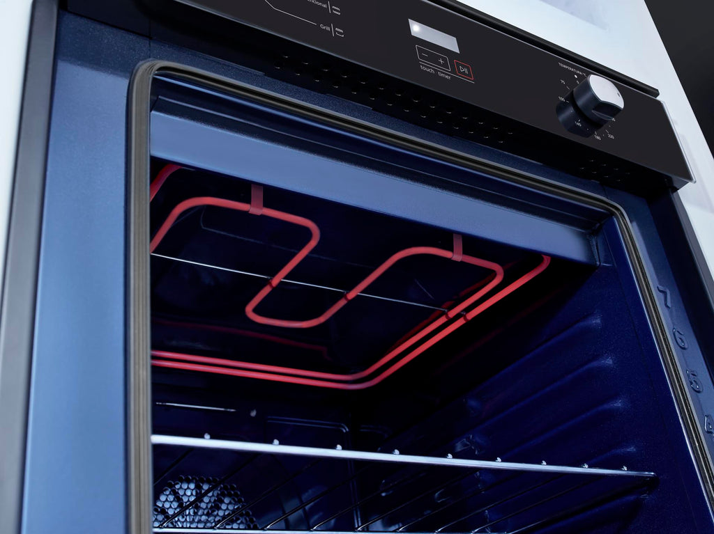 Forno de Embutir Elétrico Brastemp 84L BOC84AE Convecção Grill Timer Touch Preto 220V