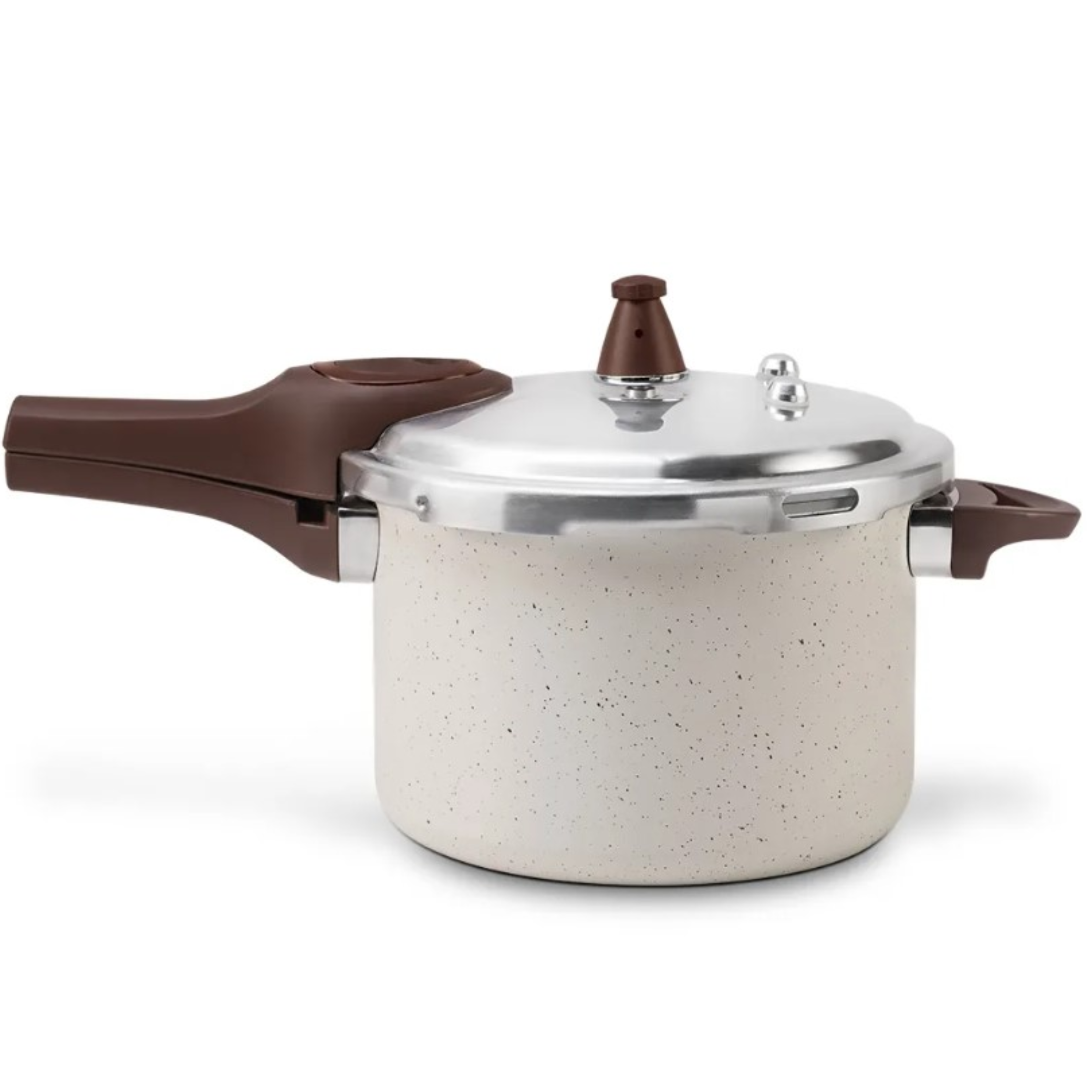 Panela de Pressão Brinox 4,2L Ceramic Life Pressure Indução Vanilla