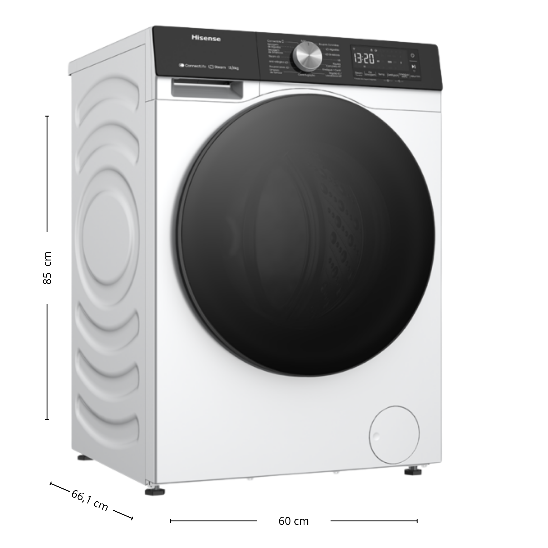 Lava e Seca Hisense 12KG Smart Wifi Inverter Branco 220V