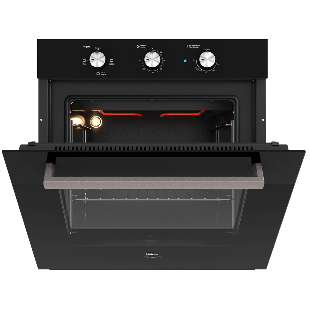 Forno de Embutir  Elétrico Fischer 78L Infinity com Grill Preto 220V