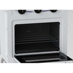 Fogão à Gás Portátil 2 Bocas Gemini com Tampa de Metal Branco 220V