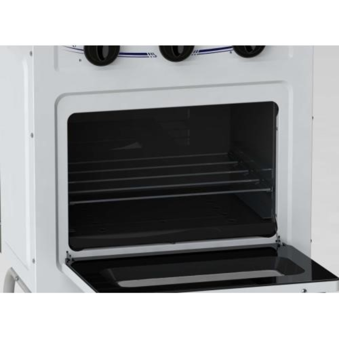 Fogão à Gás Portátil 2 Bocas Gemini com Tampa de Metal Branco 220V