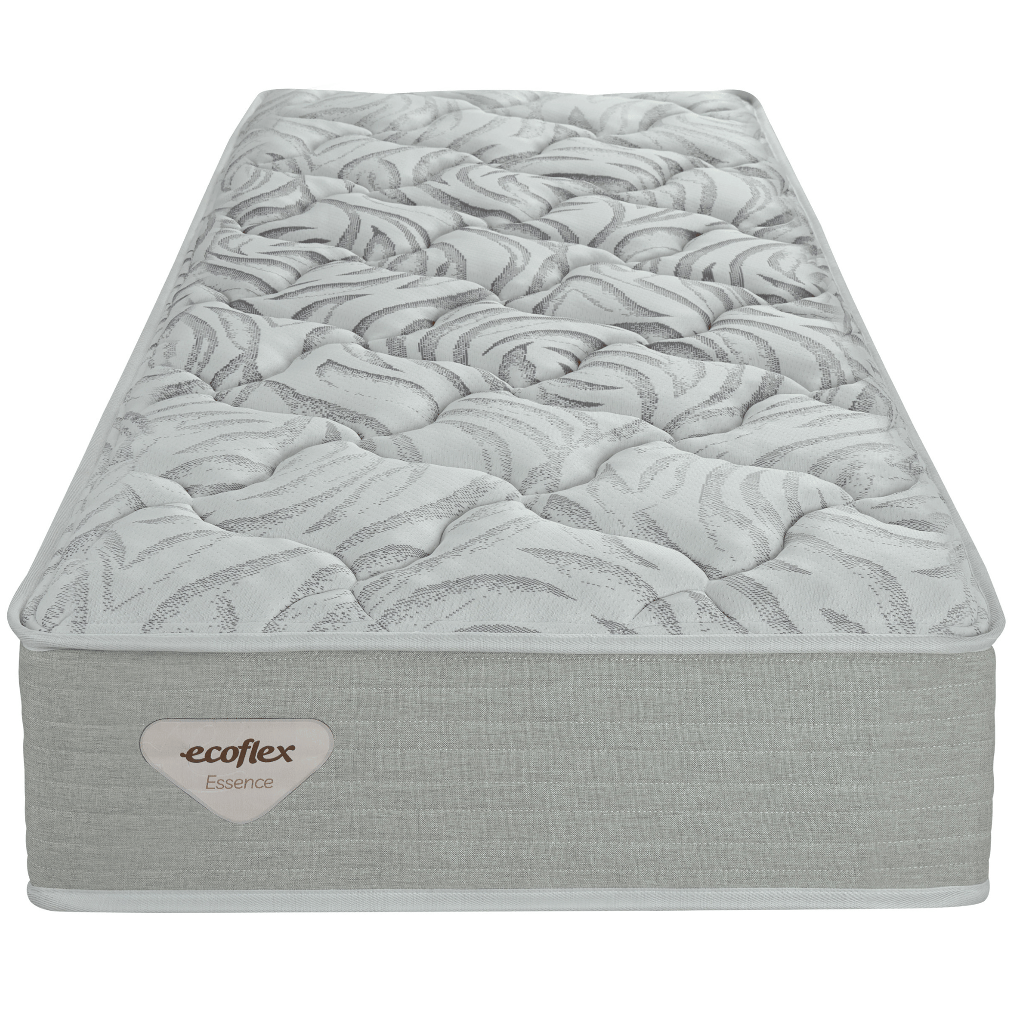 Colchão Luno Solteiro Ecoflex Molas Ensacadas PWS 88x188x28cm Prata