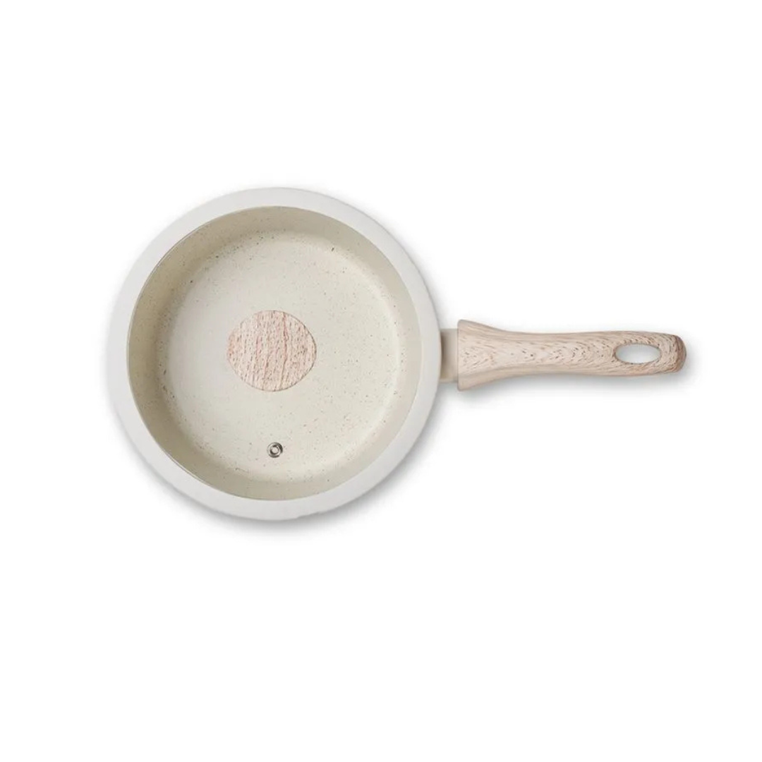 Jogo de Panelas Ceramic Life Brinox 6 Peças Indução Sirius Vanilla