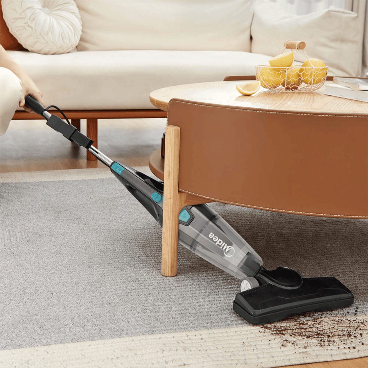 Aspirador de Pó Vertical 2 em 1 Midea VVA21P2 Preto e Azul 220V