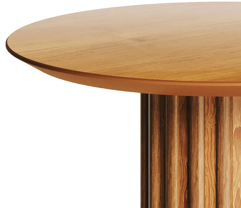 Mesa Lateral Living Redonda Imcal 56x43 Nature