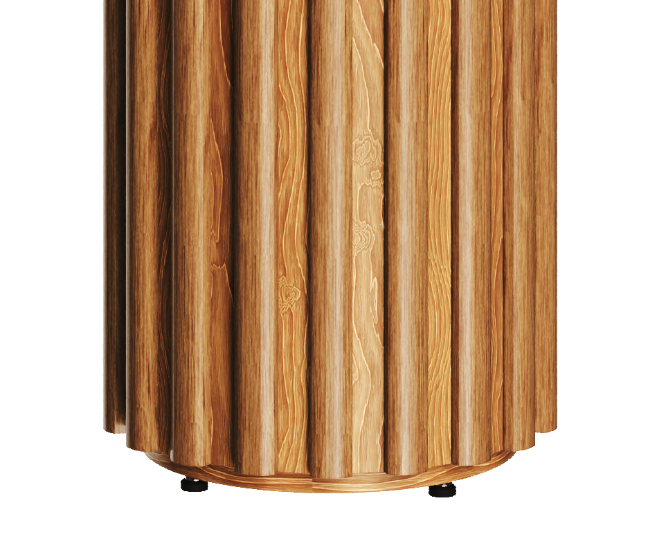 Mesa Lateral Living Redonda Imcal 56x43 Nature
