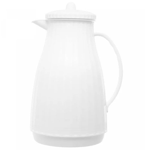 Garrafa Térmica de Plástico Lyor  New Bambu 1L Branca