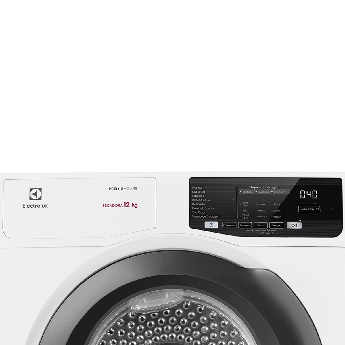 Secadora Piso Electrolux Premium Care 12Kg com Função AutoSense SFP12 Branco 220V