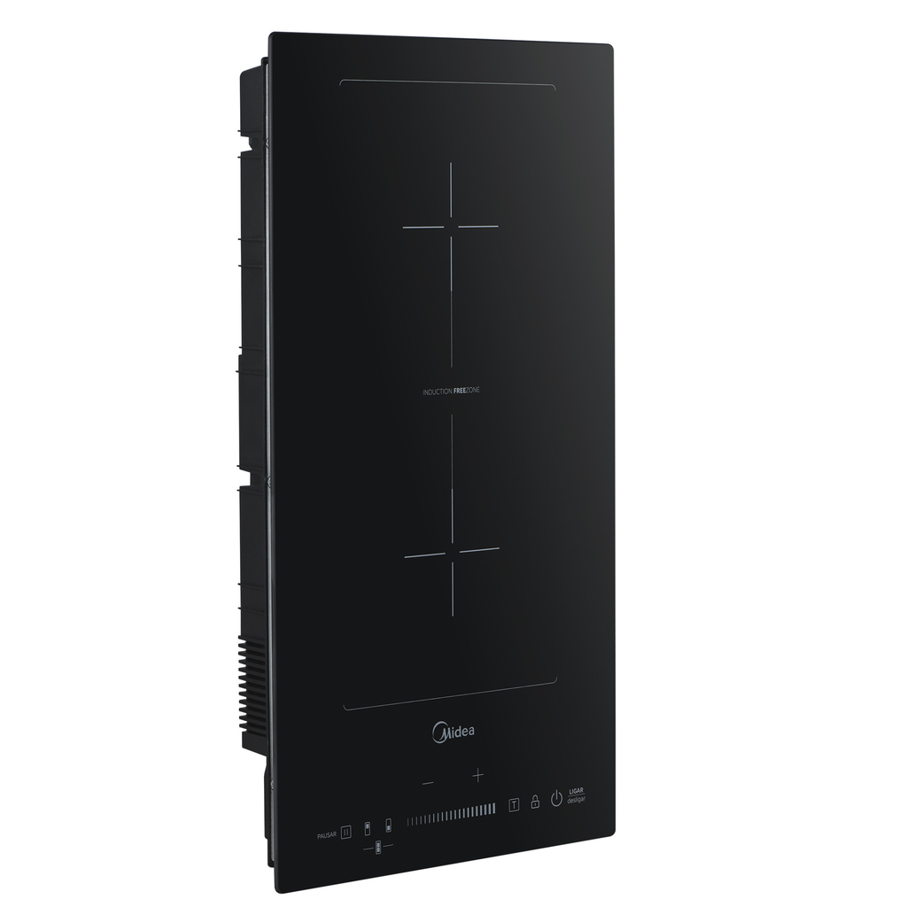 Cooktop Indução Midea 2 Bocas Free Zone Vitrocerâmica Preto 220V