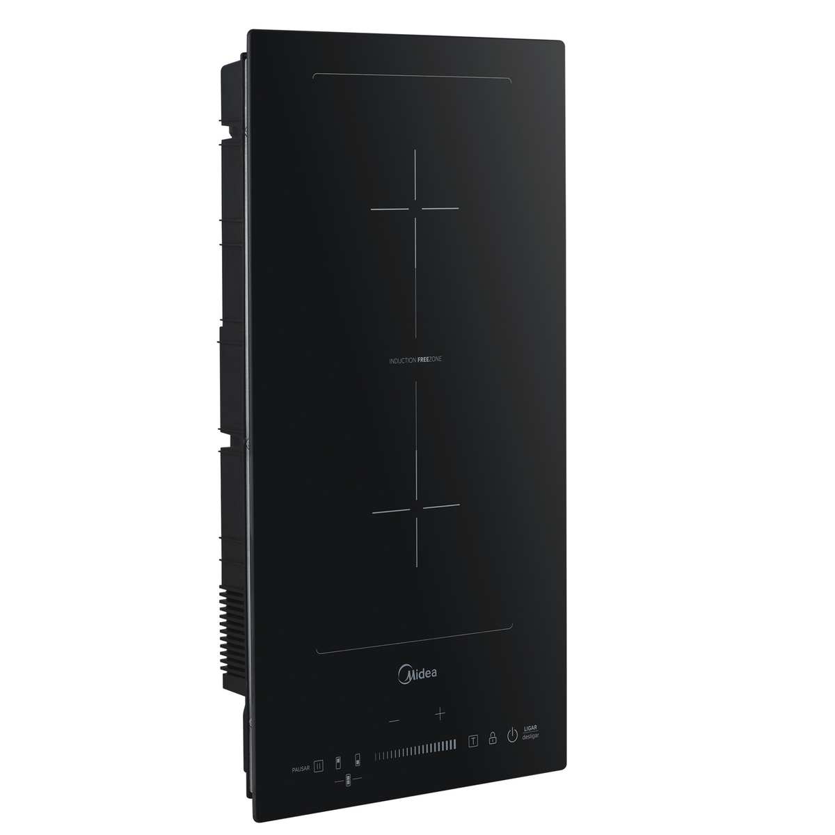 Cooktop Indução Midea 2 Bocas Free Zone Vitrocerâmica Preto 220V
