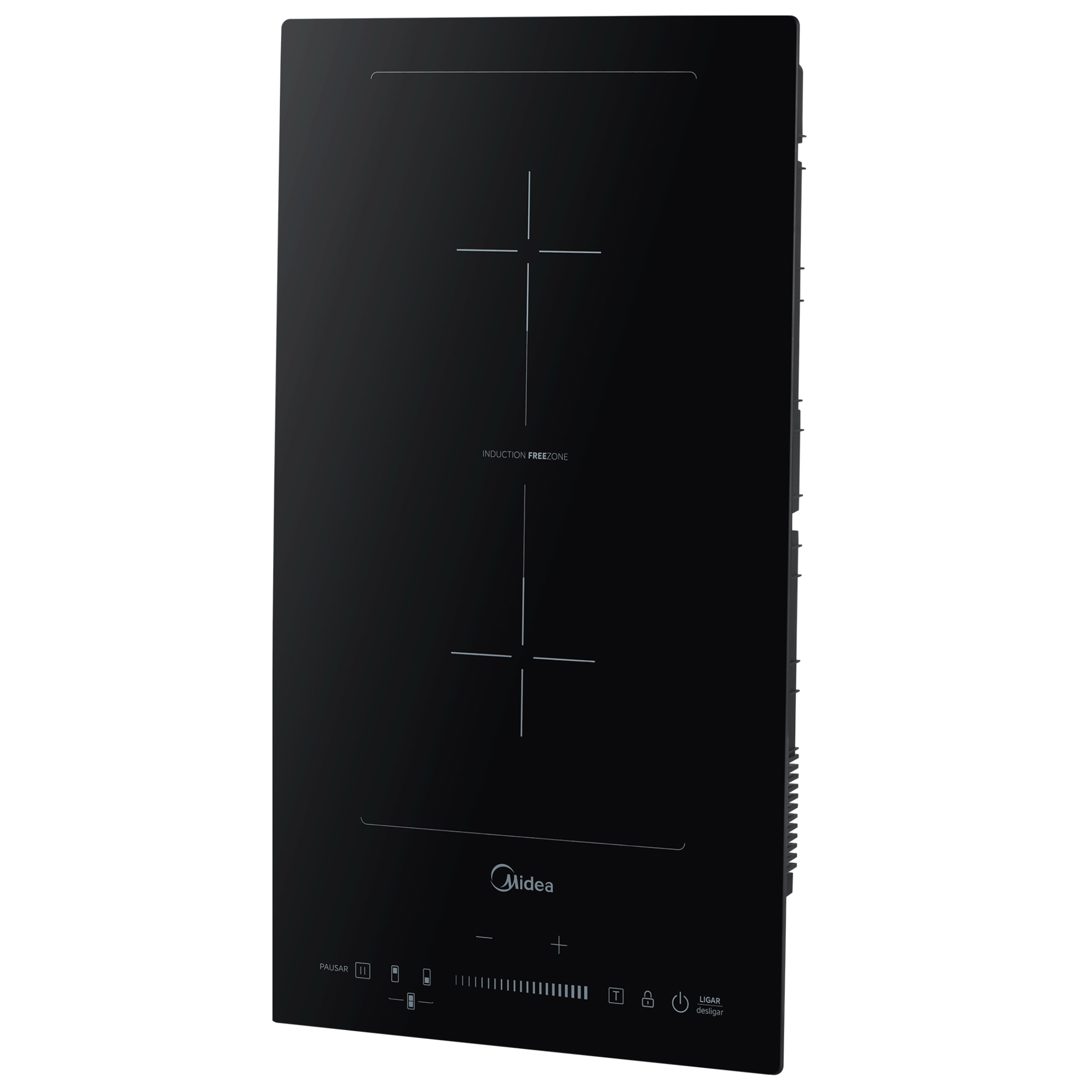 Cooktop Indução Midea 2 Bocas Free Zone Vitrocerâmica Preto 220V