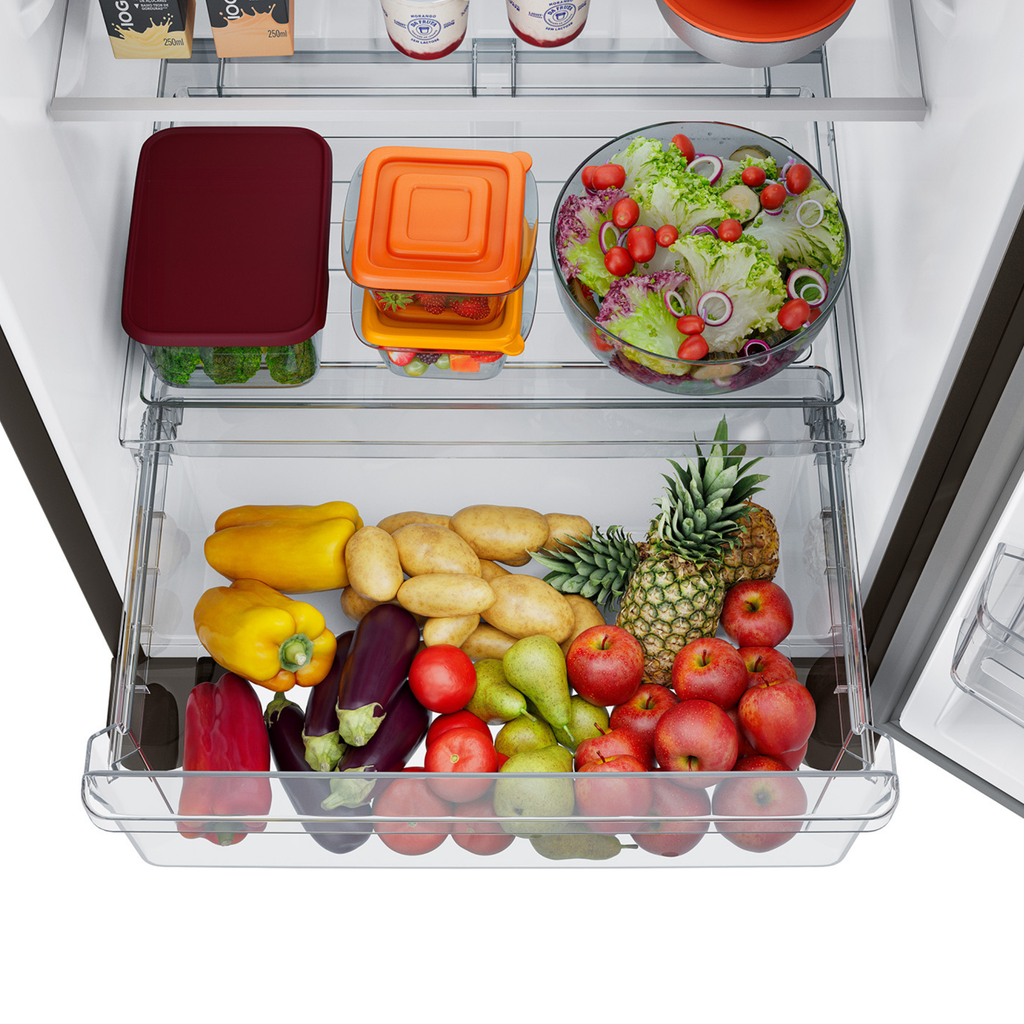 Refrigerador Brastemp 415L BRM52ME Duplex Xpert Inverter Black Inox 220V