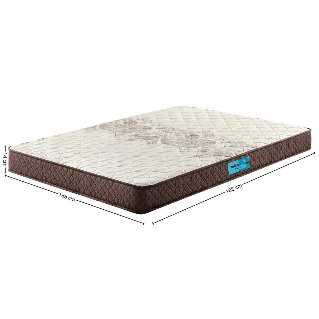 Colchão Espuma Ecoline D-33 Ecoflex Casal 138x188x14cm Marrom