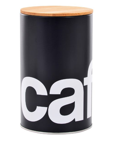 Lata de Metal de Café Gusto 1500ml Preto