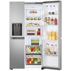 Refrigerador LG 638L Side By Side Inverter com Água e Gelo na Porta Inox Look Bivolt
