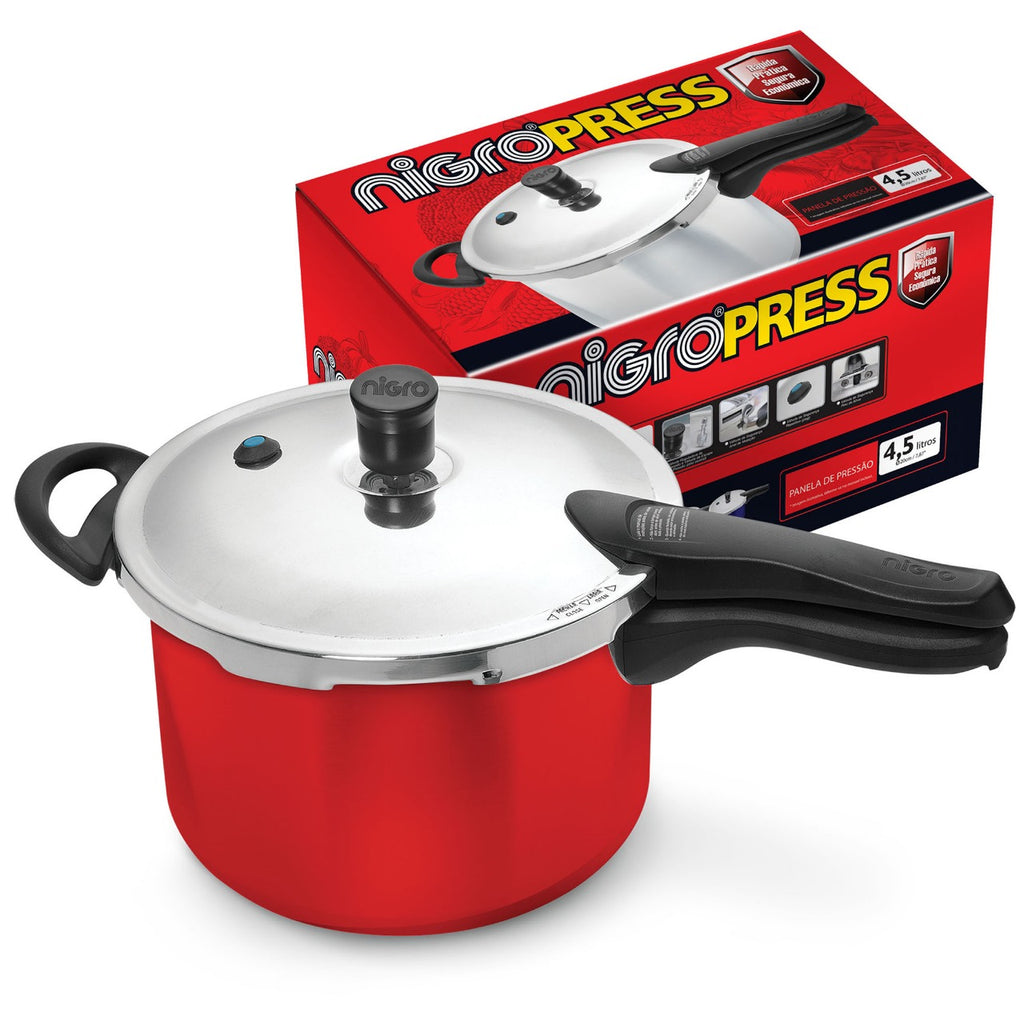 Panela de Pressão Nigro Press 4,5L Vermelho
