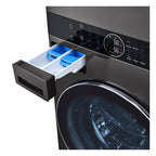 Lavadora e Secadora 17kg LG Torre WashTower AI DD Smart Black Inox 220V