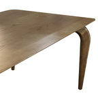 Mesa Bella Retangular Menegaz 180x100cm Canto Moeda Tampo Laminado Noce