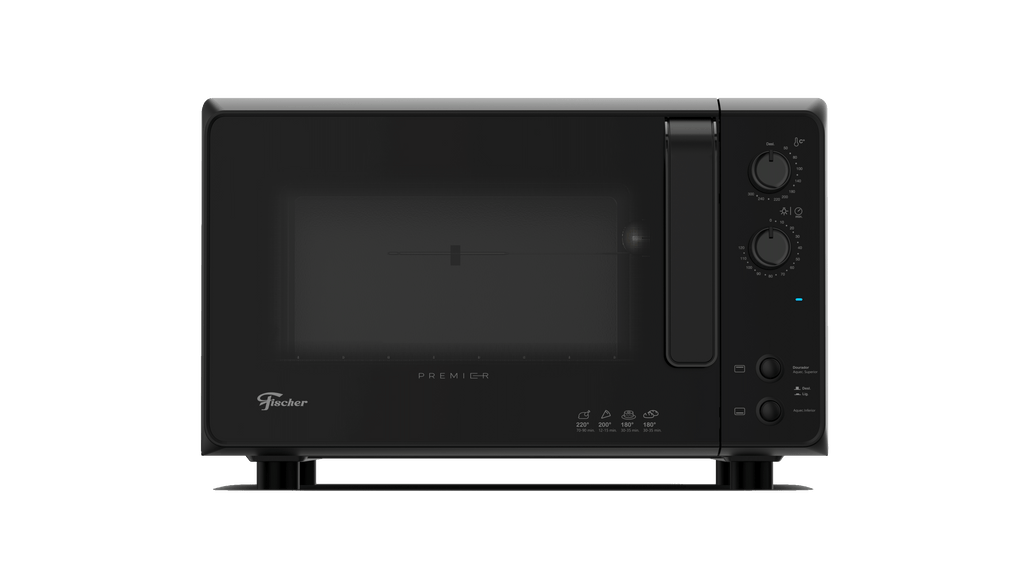 Forno de Mesa Elétrico Fischer 48L Premier com Timer 29420-70308 Preto 220V