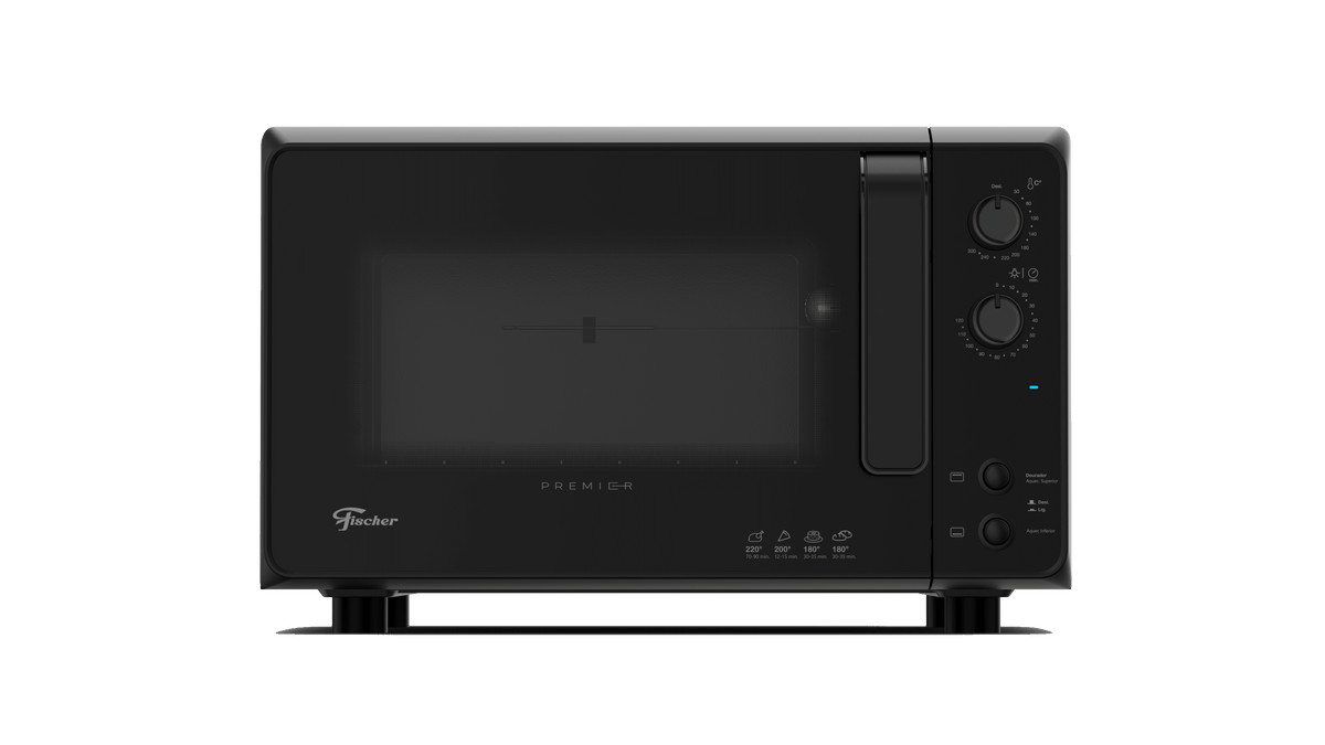 Forno de Mesa Elétrico Fischer 48L Premier com Timer 29420-70308 Preto 220V
