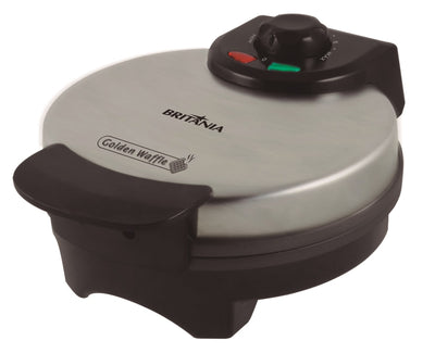 Waffle Britânia Golden Preto/Inox 220V