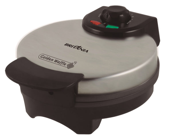 Waffle Britânia Golden Preto/Inox 220V