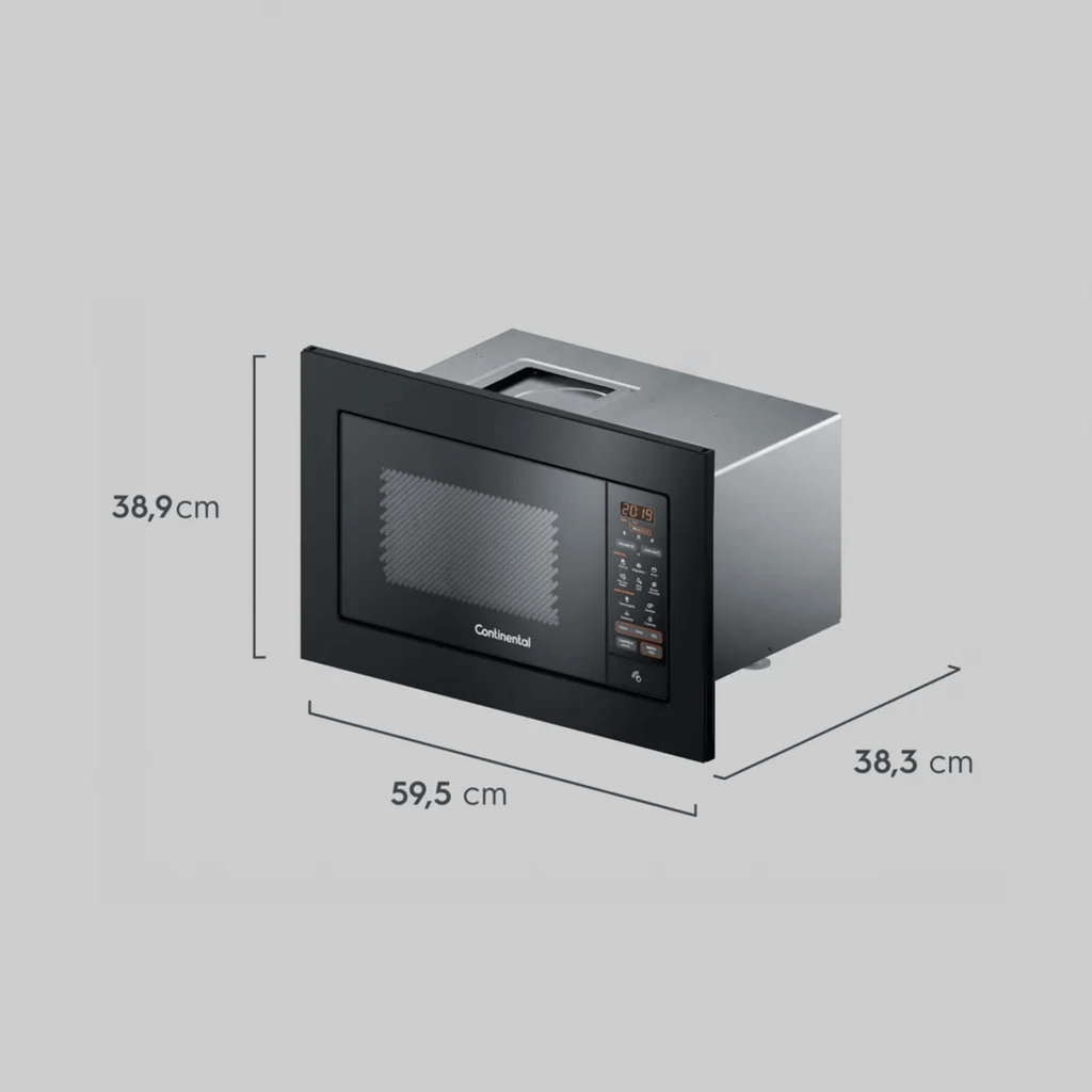 Kit Forno de Embutir Elétrico Electrolux 80L OE8EL + Micro-ondas de Embutir Continental 27L MC2EP 220V