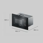 Kit Forno de Embutir Elétrico Electrolux 80L OE8EL + Micro-ondas de Embutir Continental 27L MC2EP 220V