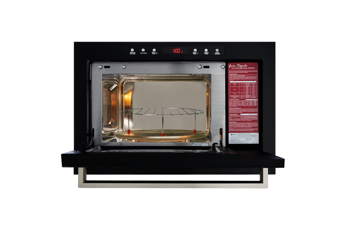 Micro-ondas de Embutir Fischer 25L Infinity Preto 220V