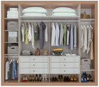 Roupeiro Imperatore Lopas  274cm 100% MDF 6 Portas Branco