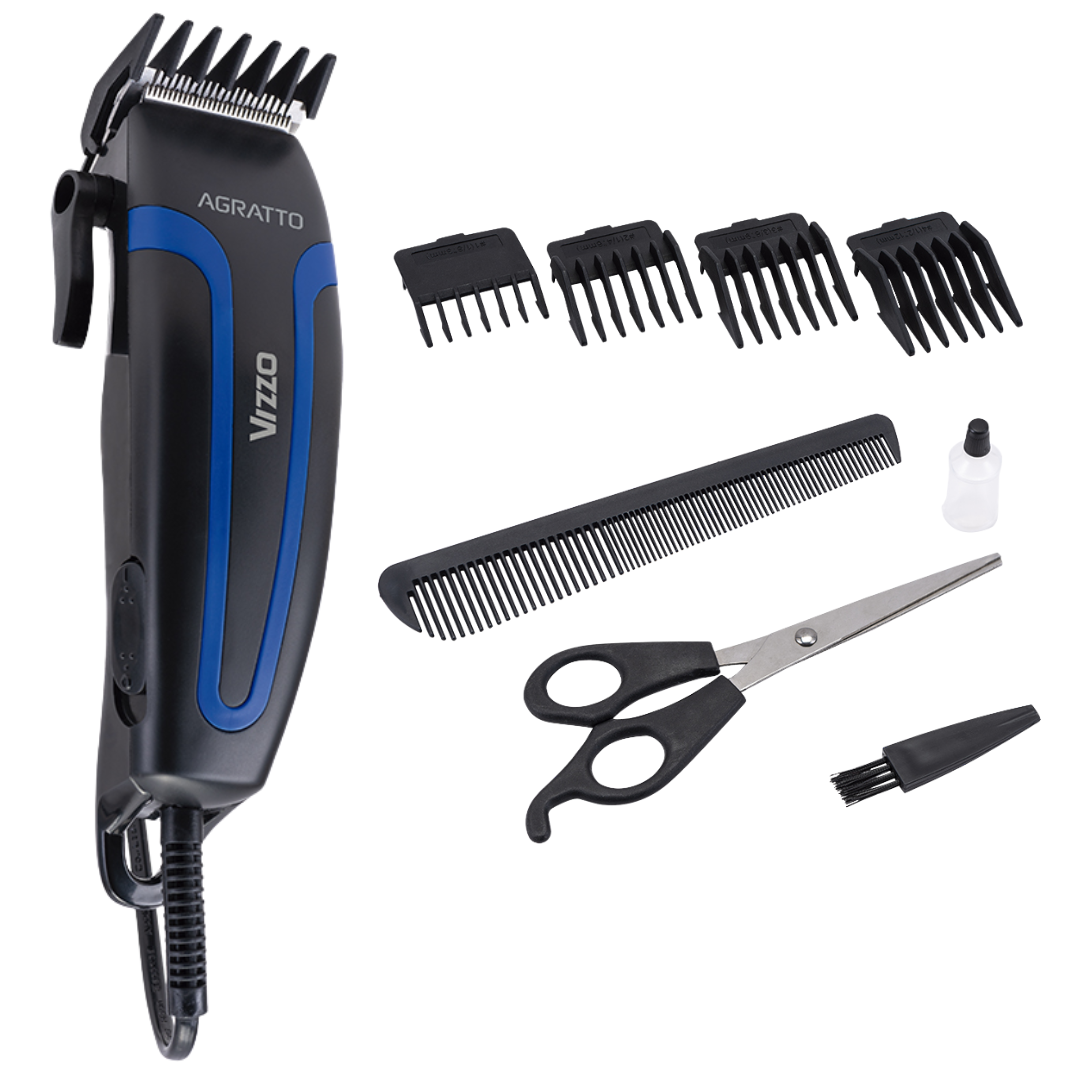 Máquina de Cortar Cabelo Agratto Vizzo CR02 Preto 220V
