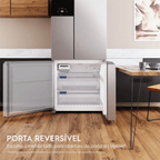 Refrigerador Electrolux 590L IM8S MultiDoor Inverter Efficient com AutoSense Inverse Inox Look 220V
